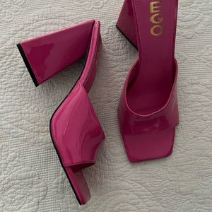 Pink Barbie Mule Heels, Ego Shoes